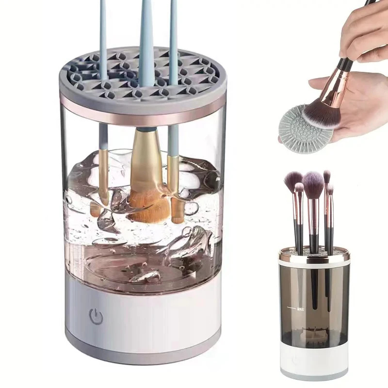 Beauty Makeup Fashion - Otomatik Elektrikli Makyaj Fırçası Temizleyici USB