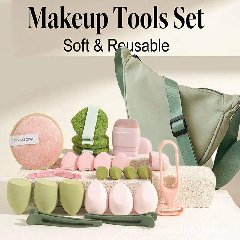 Beauty Makeup Kit - Şık Mantı Çantası ve 23 Parça
