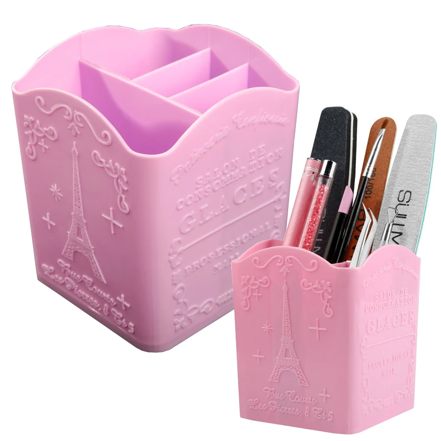Beauty Makeup Fashion - 4 Bölmeli Tırnak Sanatı Fırça Tutucu,