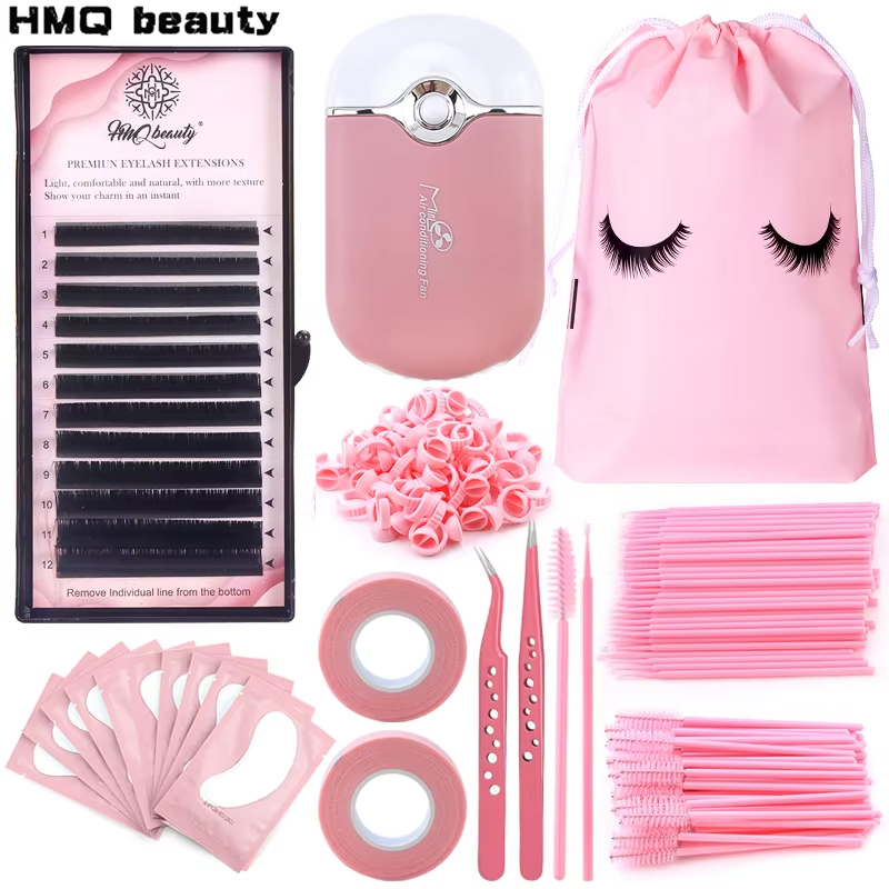Beauty Makeup Kit - 268 adet kirpik uzatma seti fırça